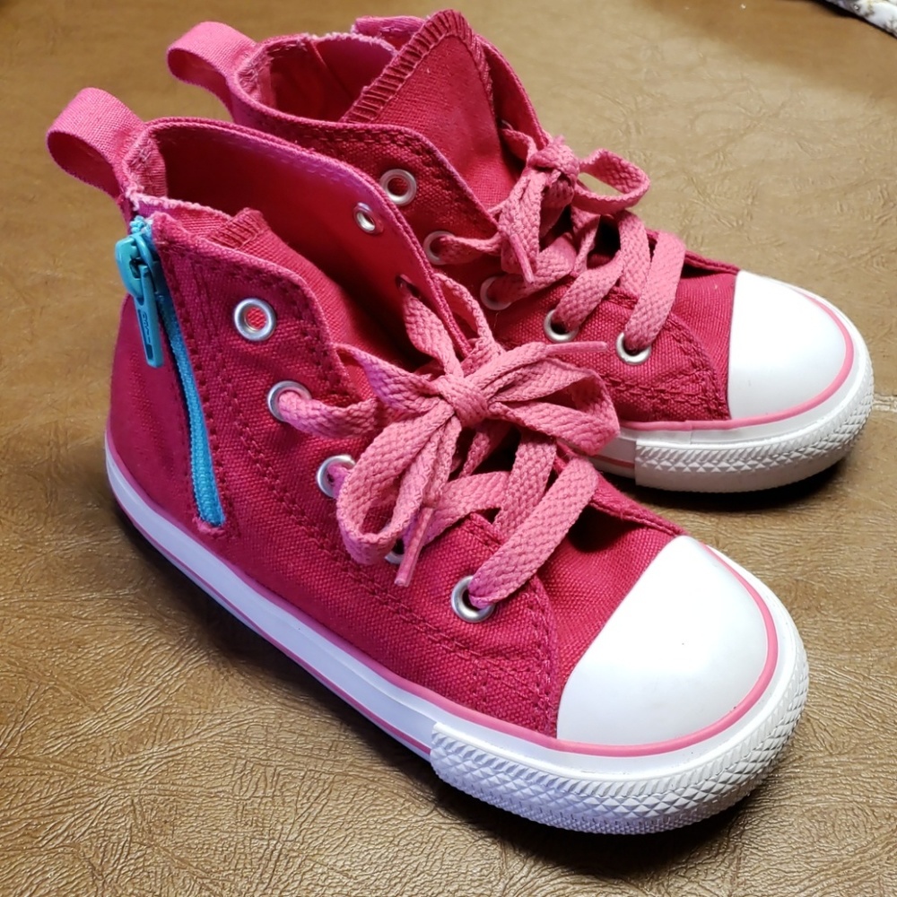 Toddler Girls Pink Converse Size 8